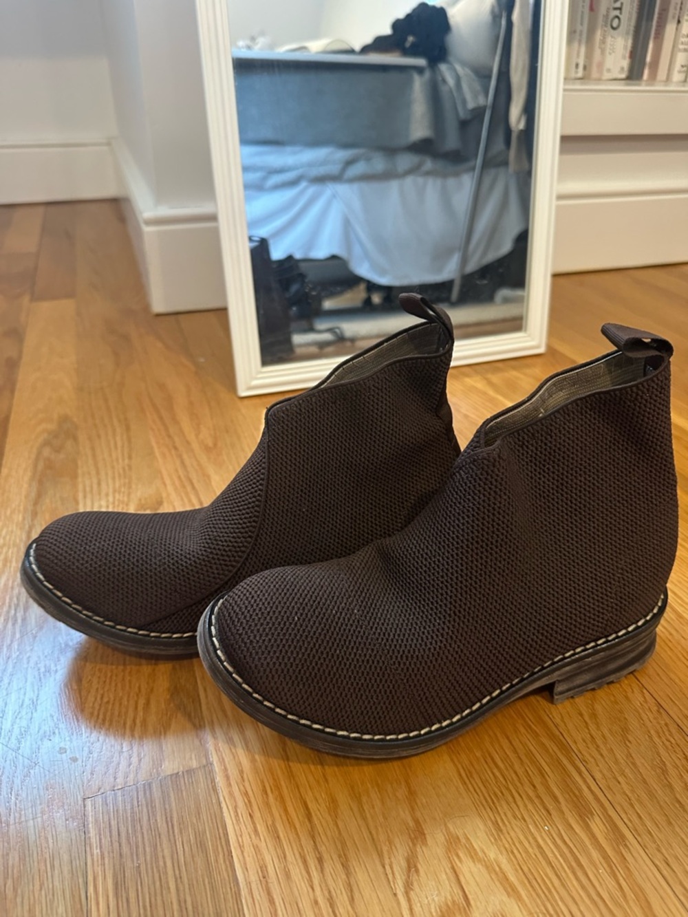 Men's Brown Slip-On Casual Ankle Boots